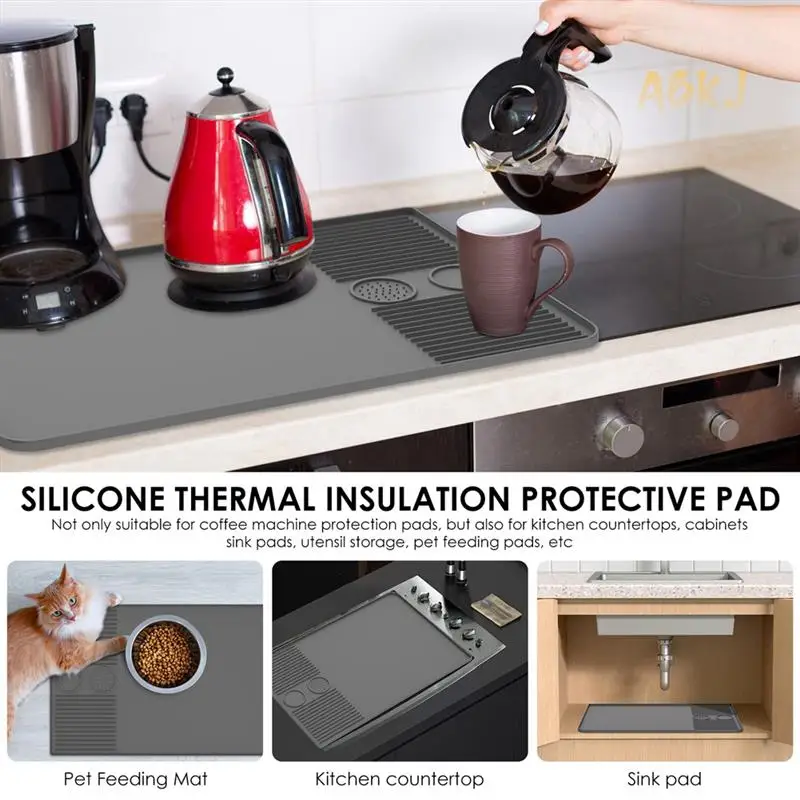 ABKJ-Large Silicone Non-Slip Coffee Machine Mat, Heat & Shock Absorbing, Coffee Counter Mat 40.5X60.9Cm
ABKJ-Large Silicone Non-Slip Coffee Machine Mat, Heat & Shock Absorbing, Coffee Counter Mat 40.5X60.9Cm