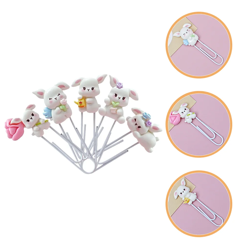 5 Pcs Paperclip Cute Bunny Stationery Animal Clips Easter Bookmarks Metal Design Office School Supplies Festive
5 Pcs Paperclip Cute Bunny Stationery Animal Clips Easter Bookmarks Metal Design Office School Supplies Festive