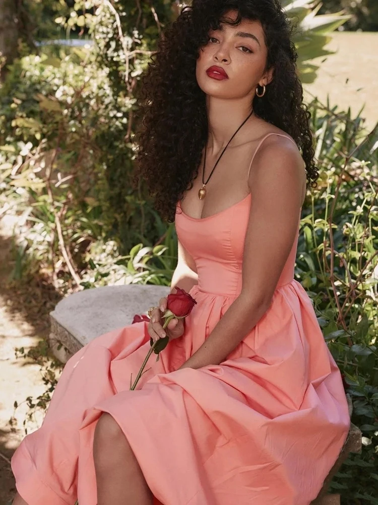 Ele розовое летнее новое поступление, женское платье с открытыми плечами Dr Vaion, юбка трапециевидной формы с высокой талией, длинная хлопковая юбка Dr
Ele розовое летнее новое поступление, женское платье с открытыми плечами Dr Vaion, юбка трапециевидной формы с высокой талией, длинная хлопковая юбка Dr