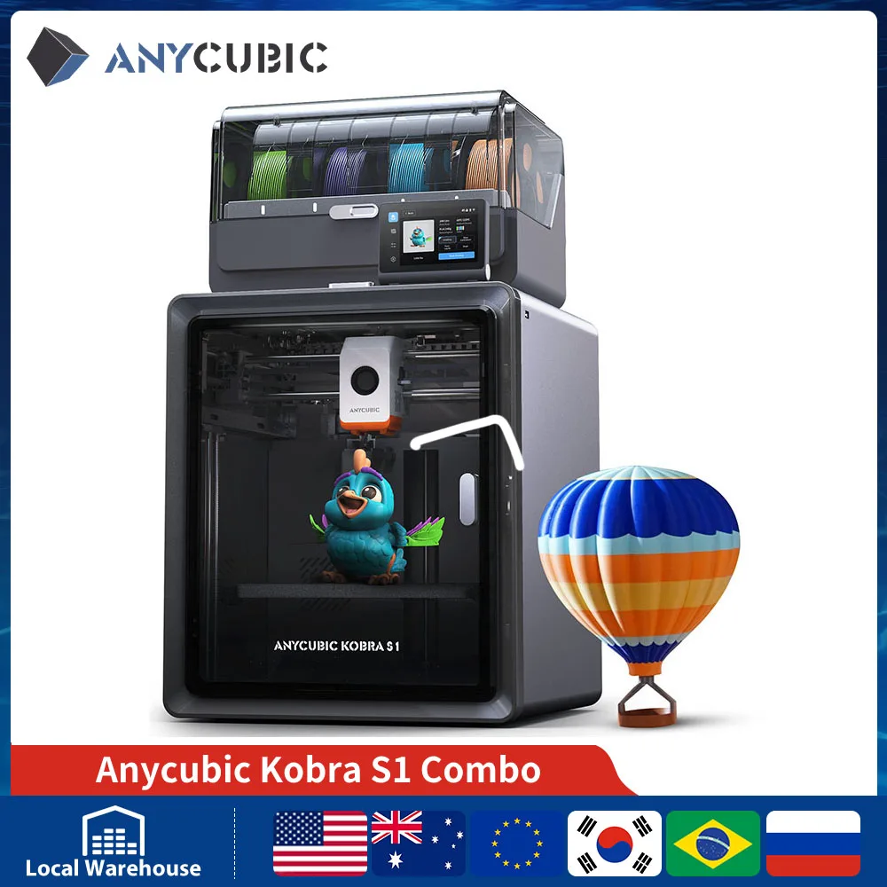 Anycubic Kobra S1 Combo Multi-Color 3D Printer High Precision Core XY Stable Structure Max Speed 600mm/s 3D Printer
Anycubic Kobra S1 Combo Multi-Color 3D Printer High Precision Core XY Stable Structure Max Speed 600mm/s 3D Printer