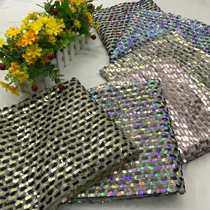 Sequin Gradient Laser Fabric Luxury Sequins Embroidery Material Handmade DIY European American Stage Costume Dress Supplies
Sequin Gradient Laser Fabric Luxury Sequins Embroidery Material Handmade DIY European American Stage Costume Dress Supplies