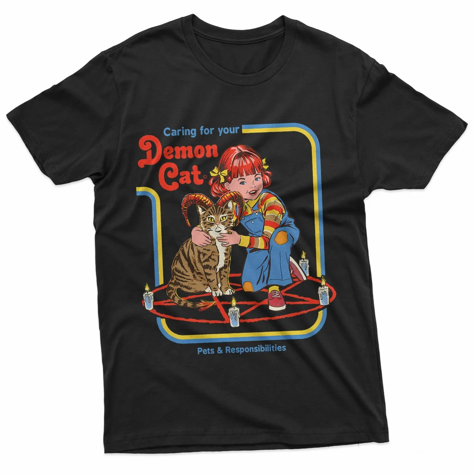 Care for Your Demon Cat Vintage Style Tee
Care for Your Demon Cat Vintage Style Tee