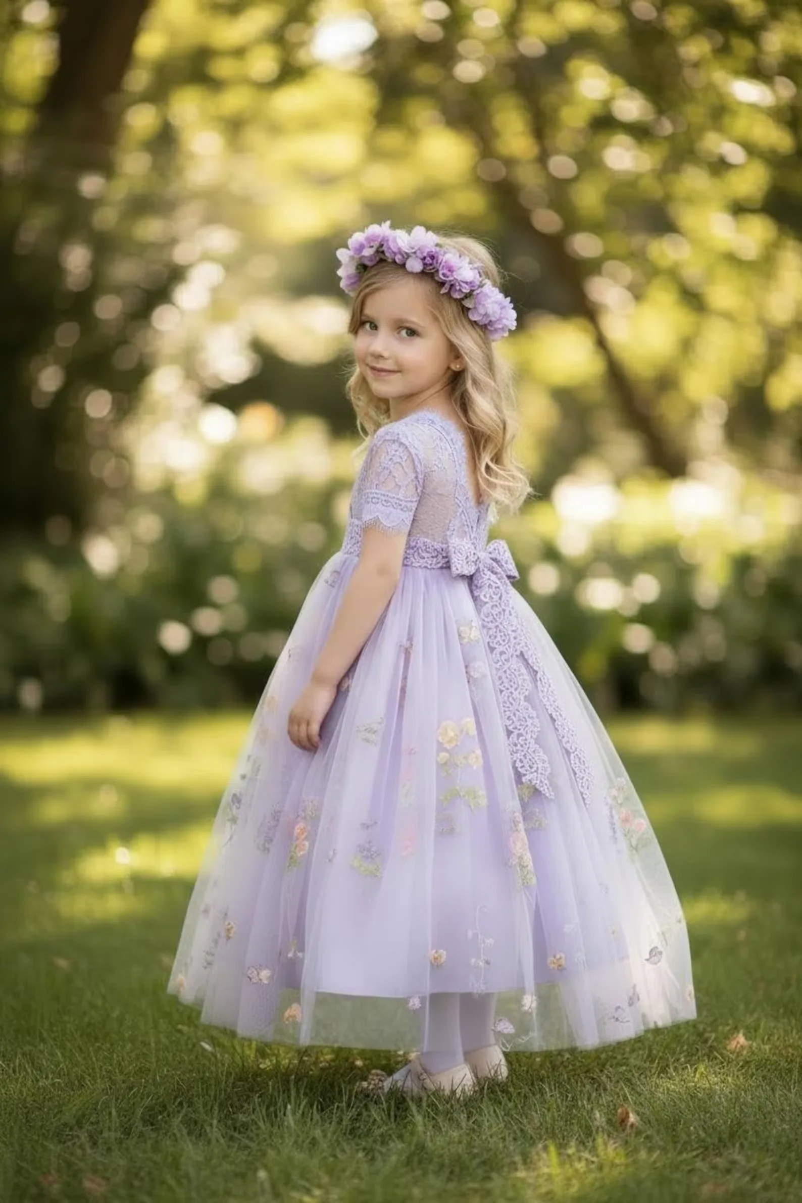Custom Short Sleeve Floral Embroidered Lace Tulle Flower Girl Dress For Luxury Wedding Birthday Party Pageant Runway Formal Gown
Custom Short Sleeve Floral Embroidered Lace Tulle Flower Girl Dress For Luxury Wedding Birthday Party Pageant Runway Formal Gown