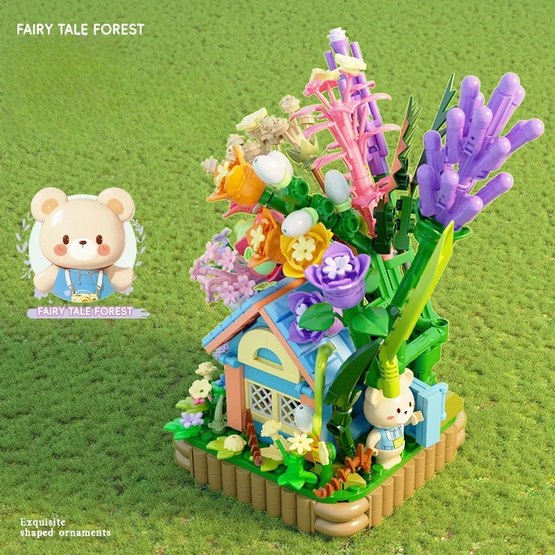 Creative Little Bear’s Forest Cabin Building Blocks Warm Flower House Model Bricks Set STEM Learning Toy for Children's Day Gift
Creative Little Bear’s Forest Cabin Building Blocks Warm Flower House Model Bricks Set STEM Learning Toy for Children's Day Gift