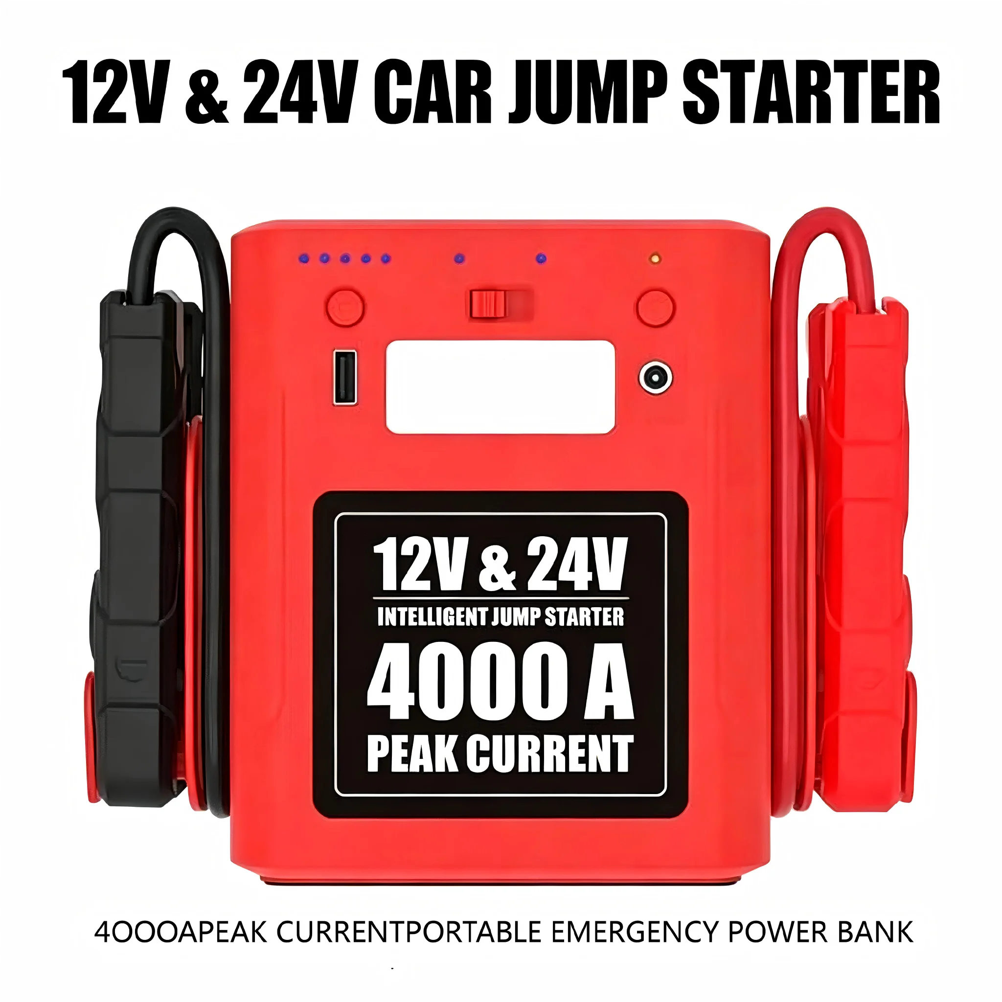56000mAh 4000A Heavy Duty 12v 24v Car Jump Starter Emergency Tool Kit High-Power 4000A Car Jump Starter With 56000mAh Battery
56000mAh 4000A Heavy Duty 12v 24v Car Jump Starter Emergency Tool Kit High-Power 4000A Car Jump Starter With 56000mAh Battery