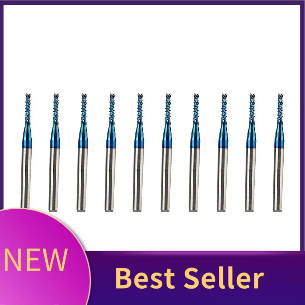 ABLU-10Pcs Carbide Router Cutting Bit Blue Corn End Mill Engraving Bit For CNC PCB Machinery
ABLU-10Pcs Carbide Router Cutting Bit Blue Corn End Mill Engraving Bit For CNC PCB Machinery