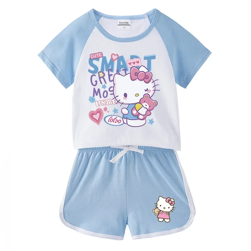 Sanrio hello kitty 2023 Children's Summer New Short Sleeve Shorts boy girl Hot Pants T-Shirts Casual Sportswear
Sanrio hello kitty 2023 Children's Summer New Short Sleeve Shorts boy girl Hot Pants T-Shirts Casual Sportswear