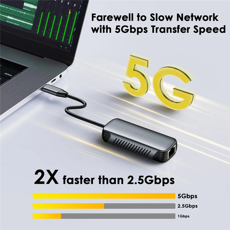 Ethernet-адаптер AED5-USB C к 5 Гбит/с, сетевой адаптер RJ45 Gigabit Ethernet без драйверов для ноутбука Windows 10/11 Mac OS 11
Ethernet-адаптер AED5-USB C к 5 Гбит/с, сетевой адаптер RJ45 Gigabit Ethernet без драйверов для ноутбука Windows 10/11 Mac OS 11