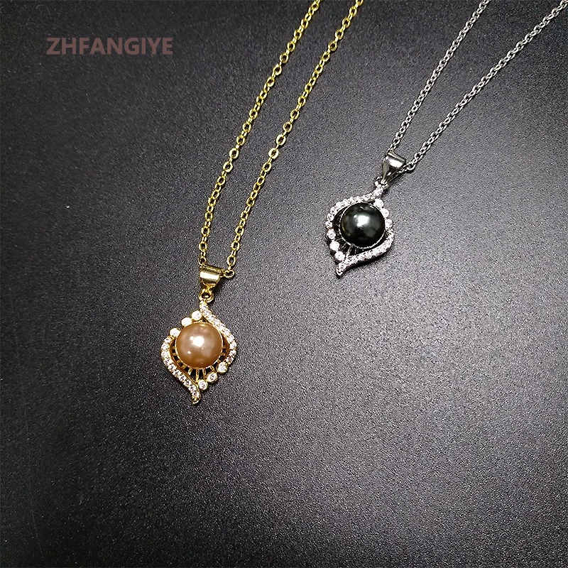ZHFANGIYE Trendy 925 Silver Jewelry Pendant Necklace with Pearl Zircon Accessories for Women Wedding Party Bridal Gift Wholesale
ZHFANGIYE Trendy 925 Silver Jewelry Pendant Necklace with Pearl Zircon Accessories for Women Wedding Party Bridal Gift Wholesale