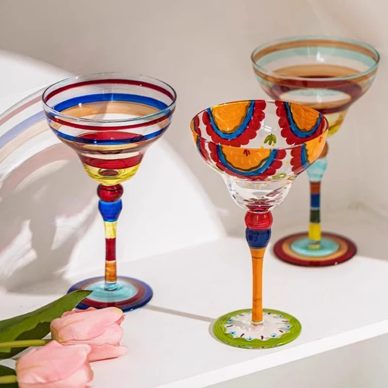 Handmade Colorful Margarita & Champagne Cocktail Glasses Set Creative Design for Home Bar Wedding Party Elegant Unique Drinkware
Handmade Colorful Margarita & Champagne Cocktail Glasses Set Creative Design for Home Bar Wedding Party Elegant Unique Drinkware