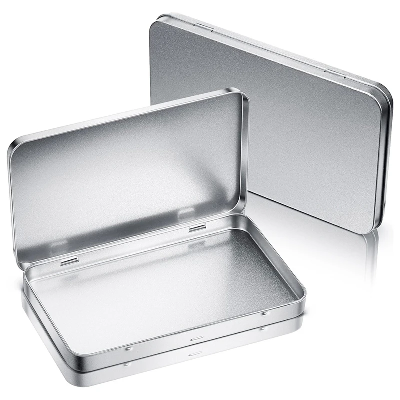 MLGB-Rectangular Metal Tin Box With Lid Metal Hinged Lid Tin Metal Empty Tin Box Container Silver Storage Tin Box
MLGB-Rectangular Metal Tin Box With Lid Metal Hinged Lid Tin Metal Empty Tin Box Container Silver Storage Tin Box