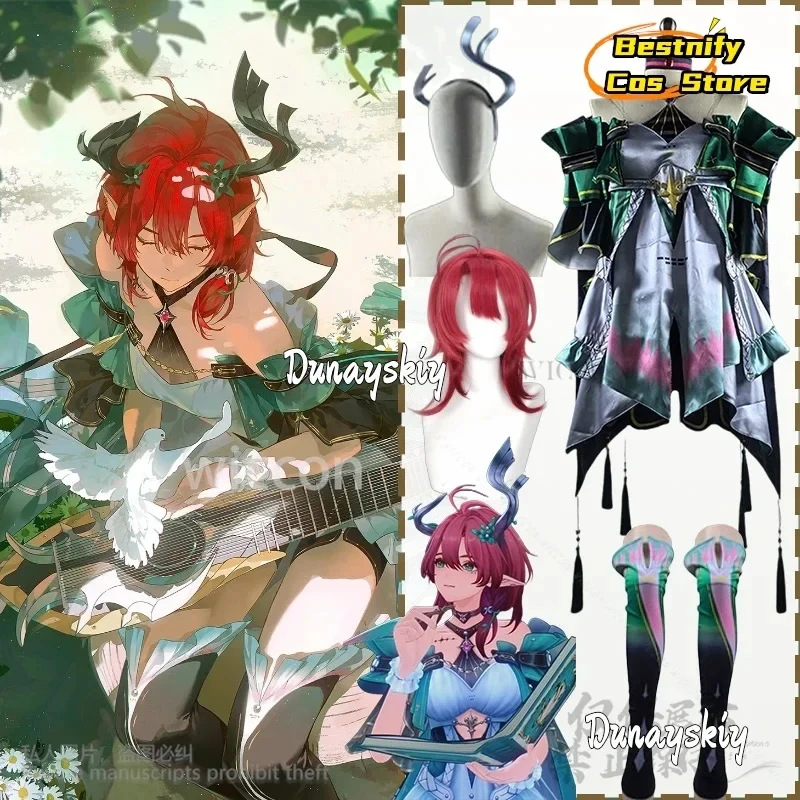 ABC123CosplayGame Wuthering Wave Cosplay Ciaccona Anime Costume Forest Styles Dress Furry Horn Stocking Red Wigs Kawai3'd,5;h.9/
ABC123CosplayGame Wuthering Wave Cosplay Ciaccona Anime Costume Forest Styles Dress Furry Horn Stocking Red Wigs Kawai3'd,5;h.9/
