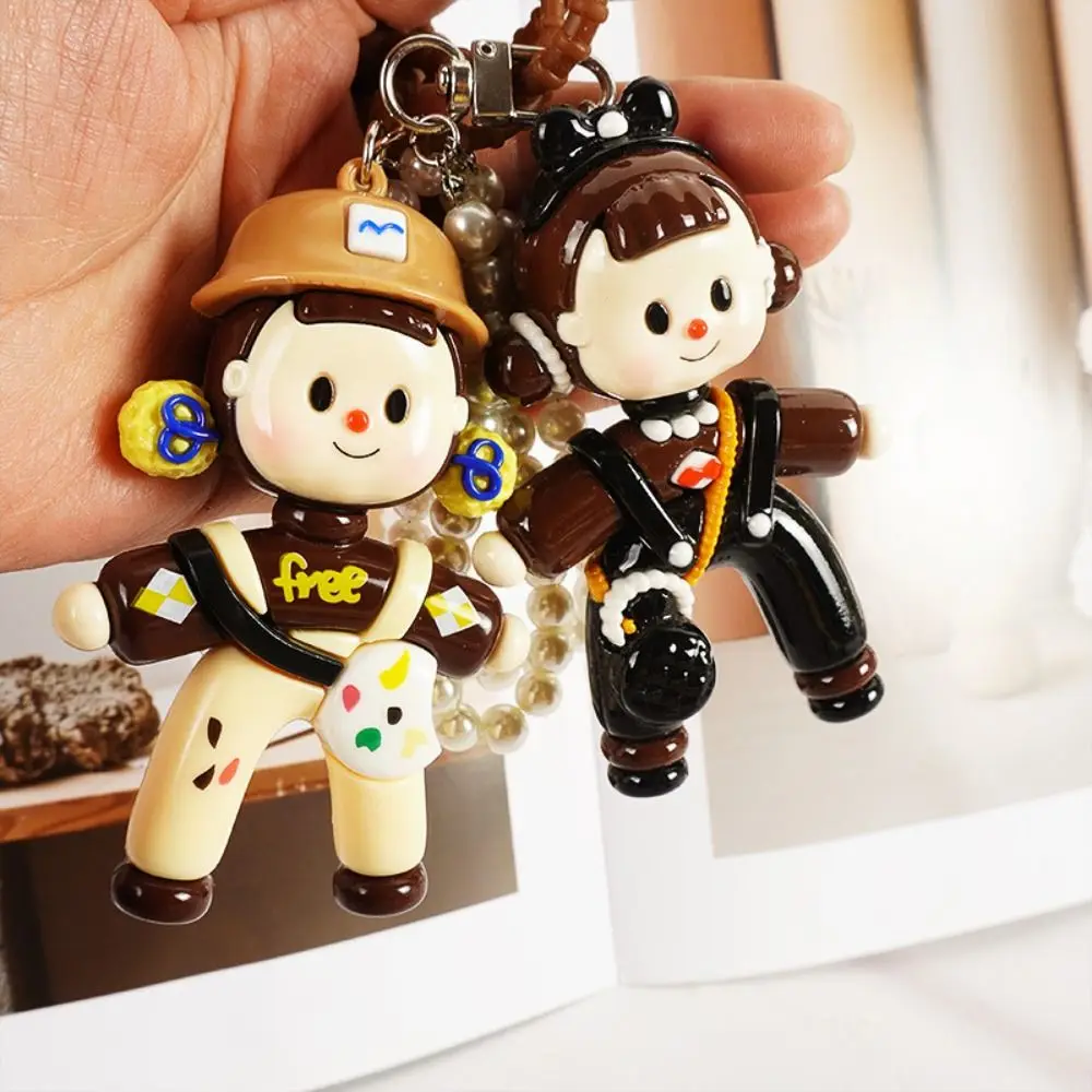 Cute Cartoon Splits Girl Keychain with Pearl Chain Plastic 3D Cartoon Girl Keyring Small Bag Pendant
Cute Cartoon Splits Girl Keychain with Pearl Chain Plastic 3D Cartoon Girl Keyring Small Bag Pendant