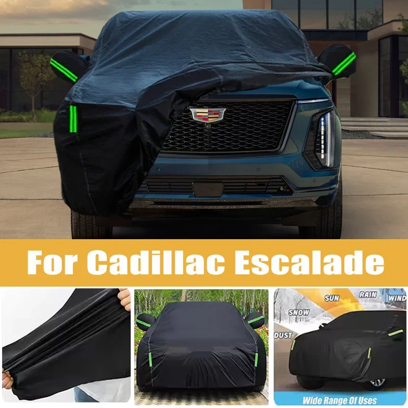 For Cadillac Escalade Full Car Cover Four Seasons Outdoor Sun Anti UV Rain Snow Dust Protection Oxford Cloth Accessories
For Cadillac Escalade Full Car Cover Four Seasons Outdoor Sun Anti UV Rain Snow Dust Protection Oxford Cloth Accessories