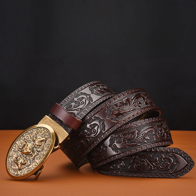 Europe and America 2025 New Popular Dragon Buckle Embossed Fashion Men's Automatic Belt Retro Trend Youth Belt
Europe and America 2025 New Popular Dragon Buckle Embossed Fashion Men's Automatic Belt Retro Trend Youth Belt