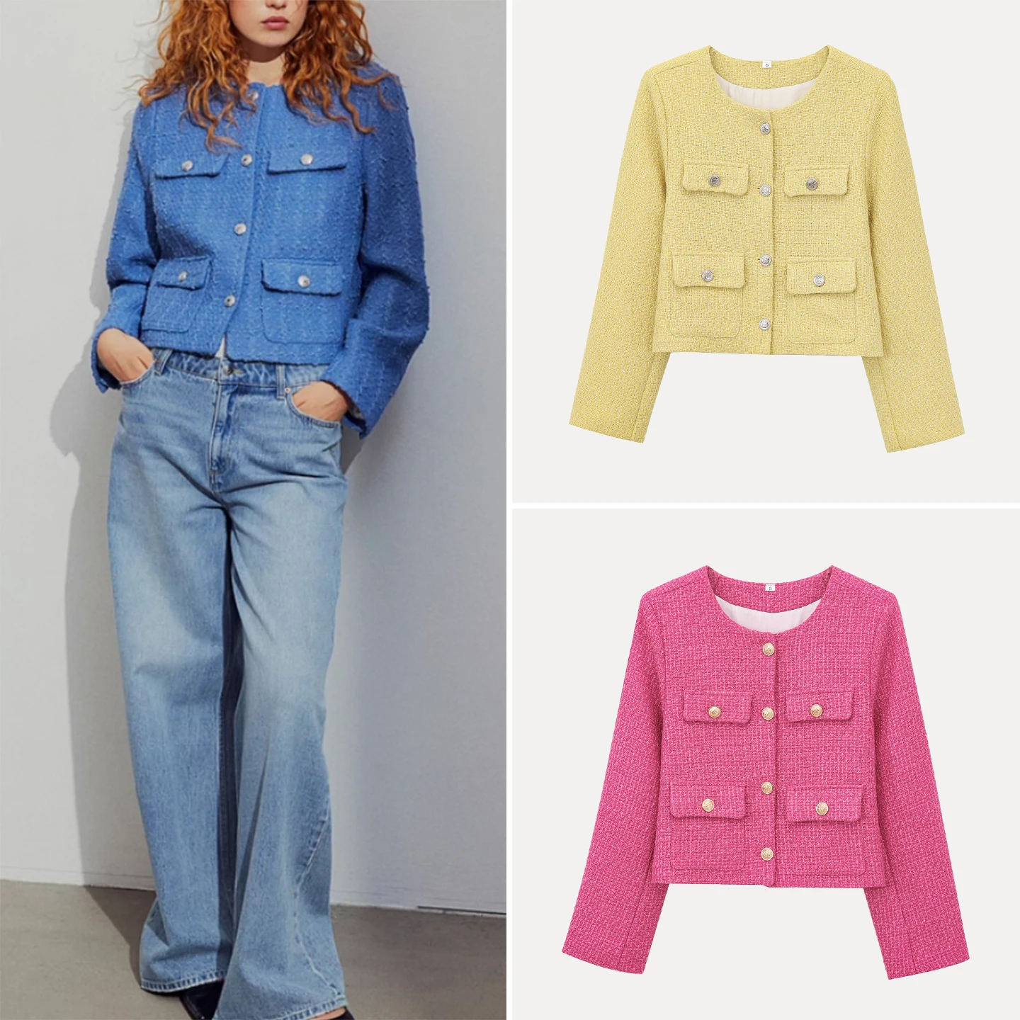 2025 Summer New Sle Women's Faion Texture Pad oulder Little Bla Dr Jaet ort Outerwear Polyester Fiber 00%
2025 Summer New Sle Women's Faion Texture Pad oulder Little Bla Dr Jaet ort Outerwear Polyester Fiber 00%