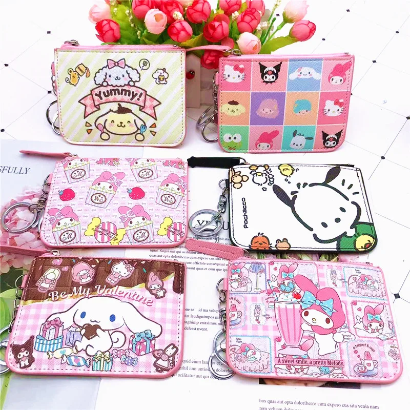 Kawaii Sanrio кошелек Hellokitty Mymelody симпатичный мультяшный нулевой кошелек студенческий Чехол для карт Брелок с подвеской защитный чехол подарок для девочки
Kawaii Sanrio кошелек Hellokitty Mymelody симпатичный мультяшный нулевой кошелек студенческий Чехол для карт Брелок с подвеской защитный чехол подарок для девочки