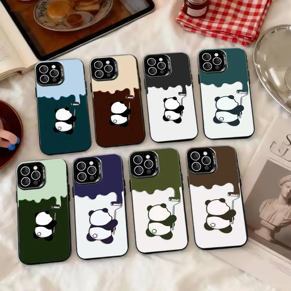 Kawaii Panda Paint Roller Phone Case For iPhone 17,16,15,14,13,12,11 Plus,Pro Max,XS,Colorful Silver Phone case Funda Cover
Kawaii Panda Paint Roller Phone Case For iPhone 17,16,15,14,13,12,11 Plus,Pro Max,XS,Colorful Silver Phone case Funda Cover