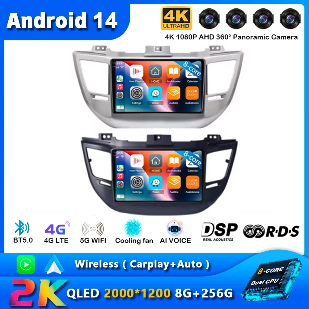 Android 14 Carplay Car Radio For Hyundai Tucson IX35 3 2015 2016 2017 2018 Navigation GPS Multimedia Player WiFi+4G Auto stereo
Android 14 Carplay Car Radio For Hyundai Tucson IX35 3 2015 2016 2017 2018 Navigation GPS Multimedia Player WiFi+4G Auto stereo