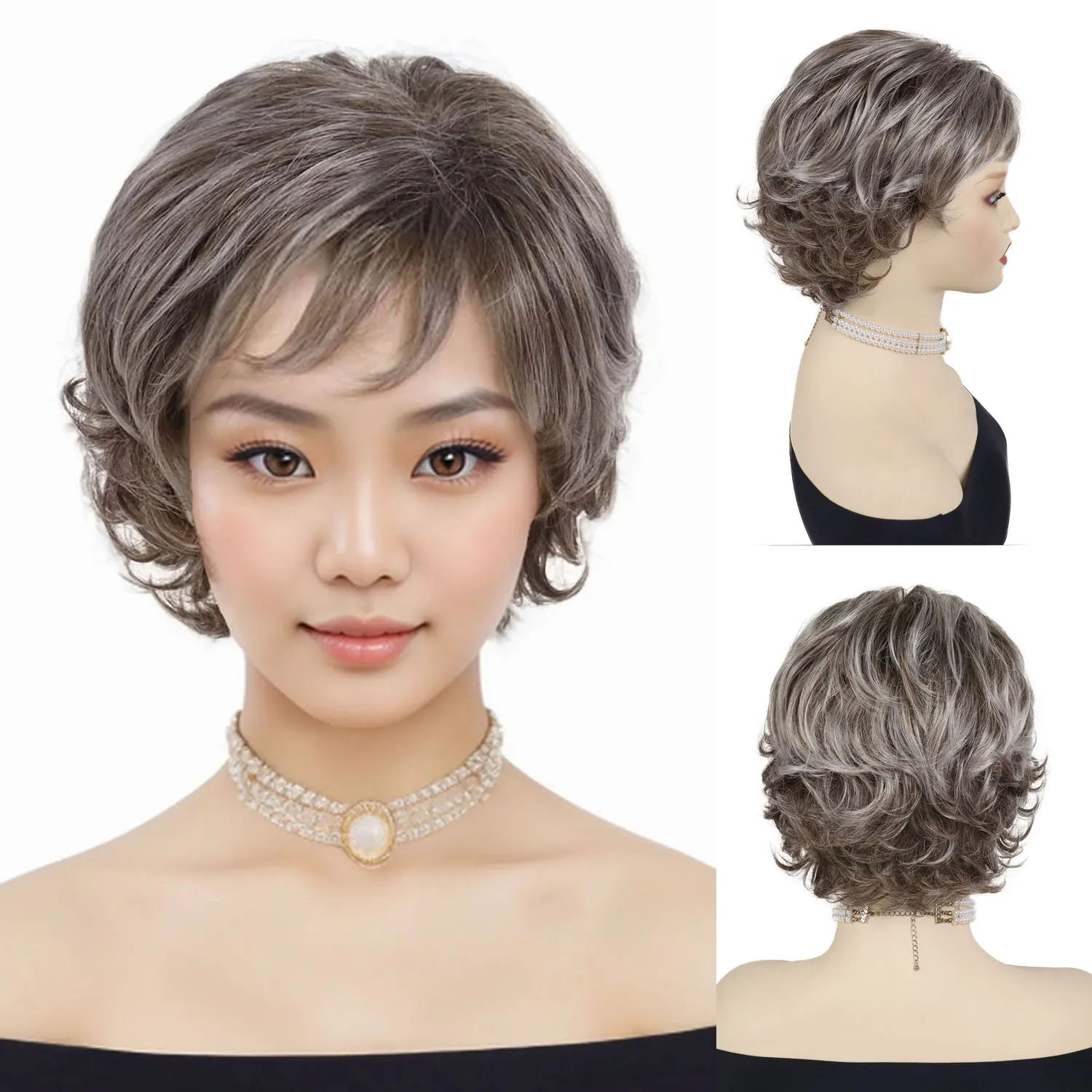 Короткие вьющиеся парики для женщин Синтетические волосы пикси Смешанный коричневый парик с челкой Повседневная одежда Парик для женского наряда Костюм Вечеринка Косплей
Короткие вьющиеся парики для женщин Синтетические волосы пикси Смешанный коричневый парик с челкой Повседневная одежда Парик для женского наряда Костюм Вечеринка Косплей