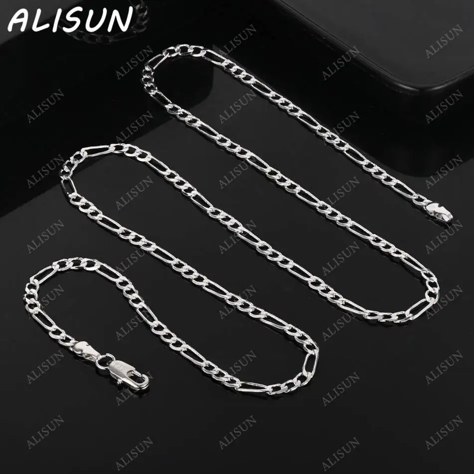 ALISUN 925 Sterling Silver 40-75cm 4mm Chain Necklace For Men Charm Trend Birthday Gifts Fashion Party Fine Jewelry
ALISUN 925 Sterling Silver 40-75cm 4mm Chain Necklace For Men Charm Trend Birthday Gifts Fashion Party Fine Jewelry