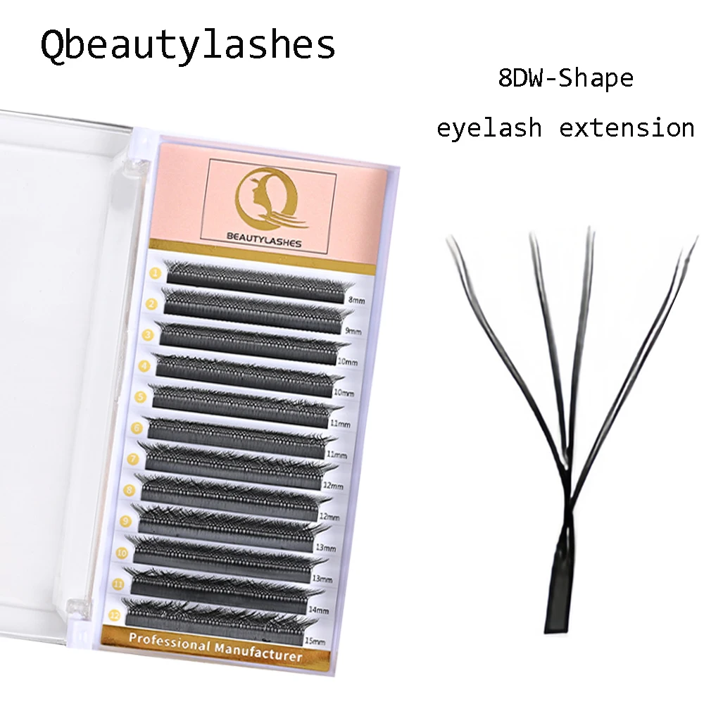 Qbeautylashes 4D W Shaped Soft Natural W Lashes 8D Premade Volume Fans eyelash extensions YY False eyelashes Makeup wholesale 
Qbeautylashes 4D W Shaped Soft Natural W Lashes 8D Premade Volume Fans eyelash extensions YY False eyelashes Makeup wholesale