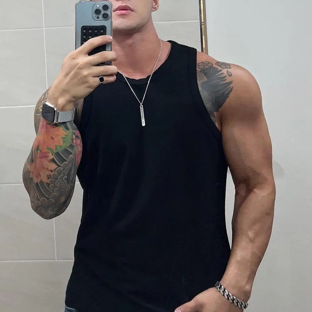 Textured Men Vest Men's Ribbed Fabric Round Neck Tank Top Breathable Sports Fitness Vest For Streetwear Style Men Ribbed Vest
Textured Men Vest Men's Ribbed Fabric Round Neck Tank Top Breathable Sports Fitness Vest For Streetwear Style Men Ribbed Vest