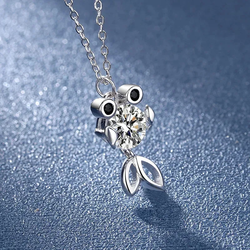 Luxury Cute Fish Pendant Moissanite Diamond Chain For Women, Designer Platinum Pt950 Necklace Birthday Party Jewelry Girls Gift
Luxury Cute Fish Pendant Moissanite Diamond Chain For Women, Designer Platinum Pt950 Necklace Birthday Party Jewelry Girls Gift