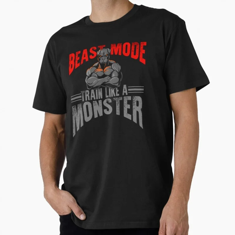 Beast Mode Train Like a Monster Gift t shirt for Gym Workout Fitness 100% cotton Short Sleeve Graphic Clothes All size tops S-6X
Beast Mode Train Like a Monster Gift t shirt for Gym Workout Fitness 100% cotton Short Sleeve Graphic Clothes All size tops S-6X