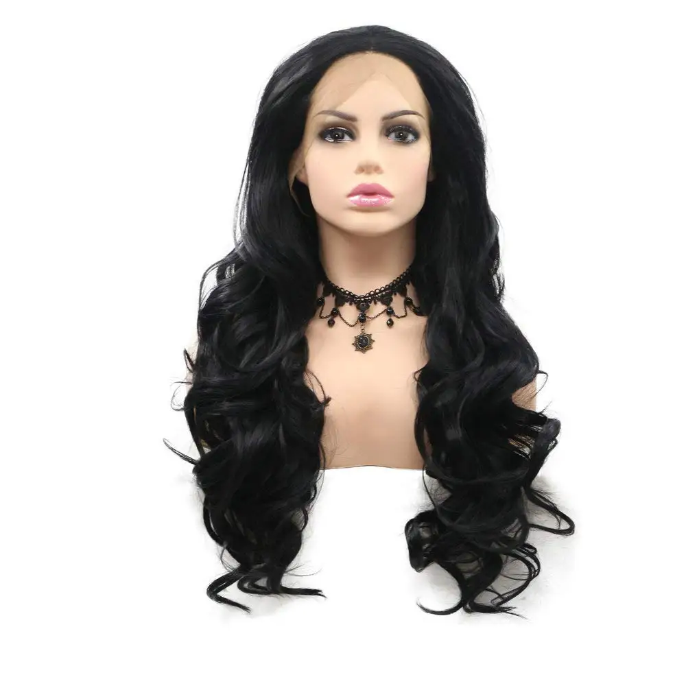 Sylvia Wigs Natural Black Wigs Synthetic Black Lace Front Wigs For Women Hair Heat Resistant Fiber Long Wavy Wigs
Sylvia Wigs Natural Black Wigs Synthetic Black Lace Front Wigs For Women Hair Heat Resistant Fiber Long Wavy Wigs