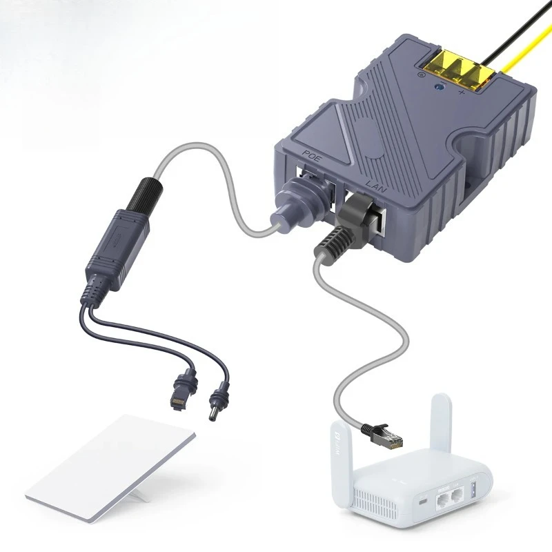 SK0089 Starlink Mini 150W POE and 100W Isolated Gigabit POE Splitter with DC and RJ45 Interface 1000Mbps for Portable Mini
SK0089 Starlink Mini 150W POE and 100W Isolated Gigabit POE Splitter with DC and RJ45 Interface 1000Mbps for Portable Mini