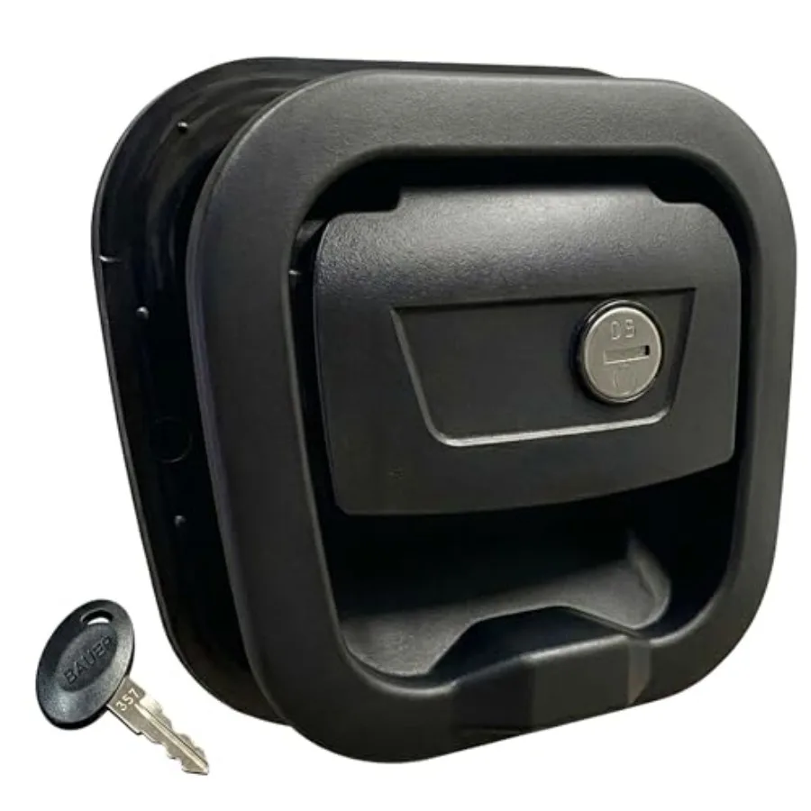 Motorhome, camper, trailer baggage door lock replacement hardware: black finish, no magnet mechanical slam latch, includes 357
Motorhome, camper, trailer baggage door lock replacement hardware: black finish, no magnet mechanical slam latch, includes 357