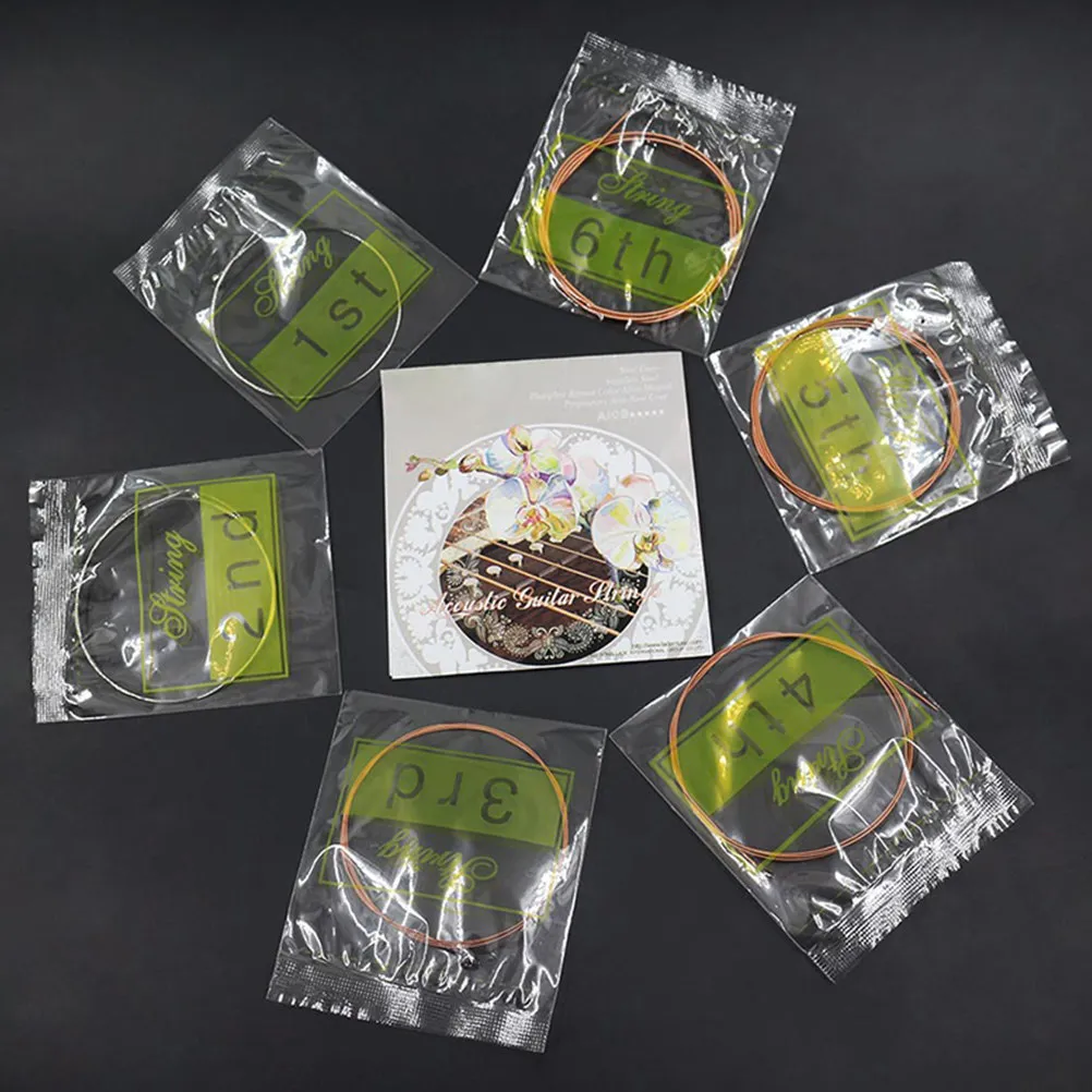 6 шт. струн для акустической гитары из нержавеющей стали, комплект струн для фолк-гитары, чистый яркий звук, комфортная игра, акустические струны
6 шт. струн для акустической гитары из нержавеющей стали, комплект струн для фолк-гитары, чистый яркий звук, комфортная игра, акустические струны