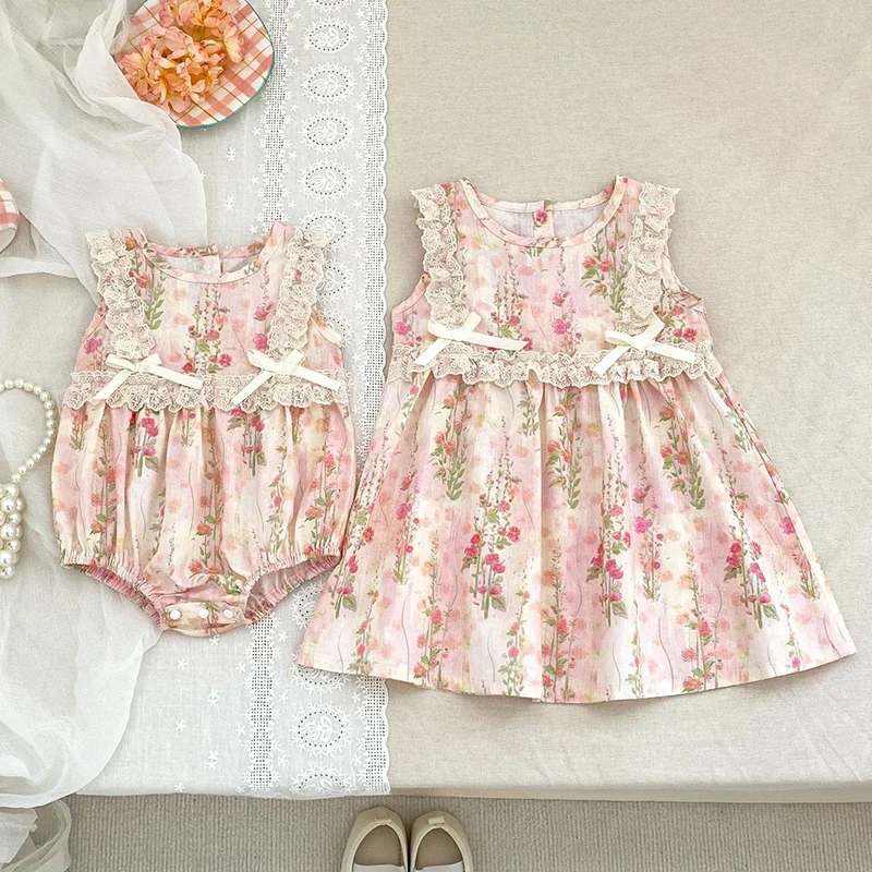 2025 New Summer Kids Princess Dresses Infant Baby Romper Sleeveless Cotton Print Baby Girl Birthday Party Dress Children Clothes
2025 New Summer Kids Princess Dresses Infant Baby Romper Sleeveless Cotton Print Baby Girl Birthday Party Dress Children Clothes