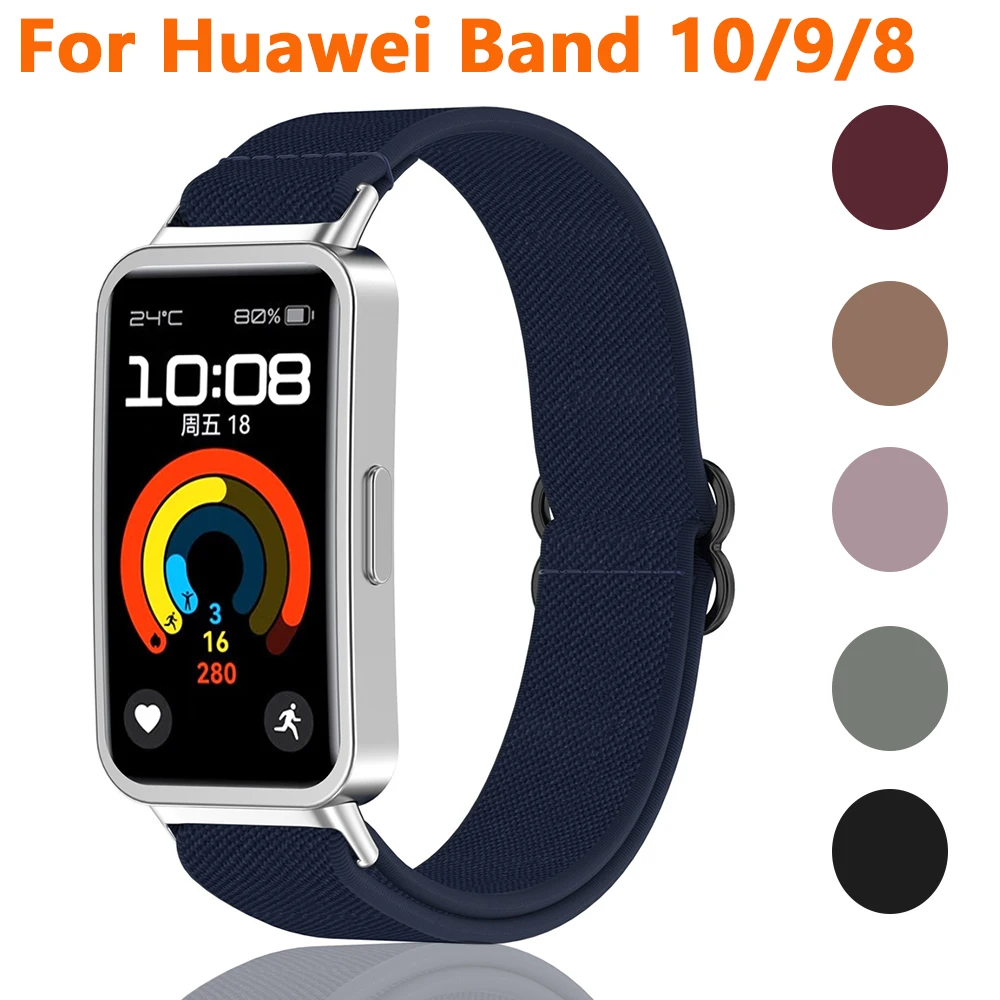 Nylon Elastic Watch Band Adjustable Replacement Wristband Comfortable Loop Strap for Huawei Band 10/9/8 Smart Watch Accessories
Nylon Elastic Watch Band Adjustable Replacement Wristband Comfortable Loop Strap for Huawei Band 10/9/8 Smart Watch Accessories