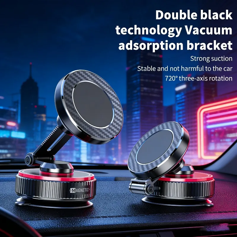 Magnetic Car Phone Holder Vacuum Suction Cup Mount Fully Adjustable 360 Rotation for Magsafe iPhone 17 16 15 Samsung Navigation
Magnetic Car Phone Holder Vacuum Suction Cup Mount Fully Adjustable 360 Rotation for Magsafe iPhone 17 16 15 Samsung Navigation