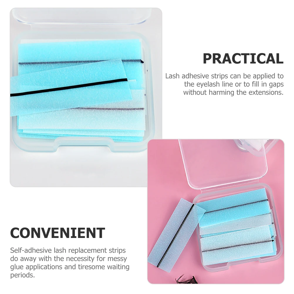 2 Boxes Adhesive Eyelash Strips Blue Backing Fake Lashes Extensions No Glue Needed Strip Lash Strips For Eyelash
2 Boxes Adhesive Eyelash Strips Blue Backing Fake Lashes Extensions No Glue Needed Strip Lash Strips For Eyelash