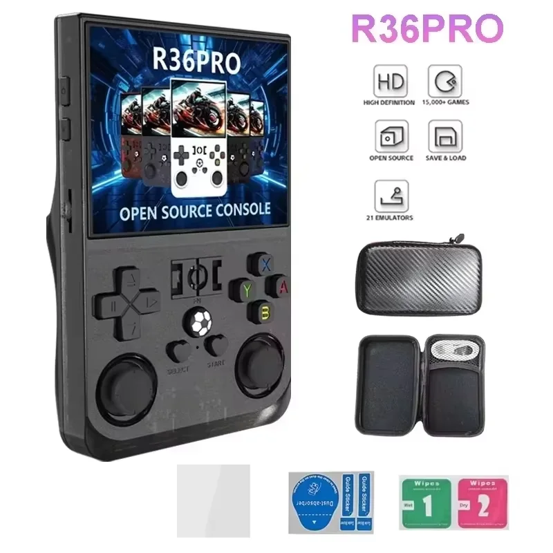 НОВАЯ портативная игровая консоль R36PRO в стиле ретро, система Linux, 3,5-дюймовый IPS-экран, портативный карманный видеоплеер, 64 ГБ, 128 ГБ, игры в подарок
НОВАЯ портативная игровая консоль R36PRO в стиле ретро, система Linux, 3,5-дюймовый IPS-экран, портативный карманный видеоплеер, 64 ГБ, 128 ГБ, игры в подарок