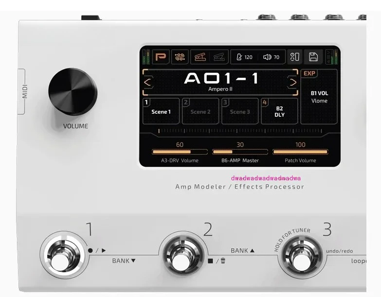 Pedal Dual Effect Chains with Expression Pedal MP-350 Hotone Ampero II Touch Screen Guitar Bass Amp Modeling Multi-Effects
Pedal Dual Effect Chains with Expression Pedal MP-350 Hotone Ampero II Touch Screen Guitar Bass Amp Modeling Multi-Effects