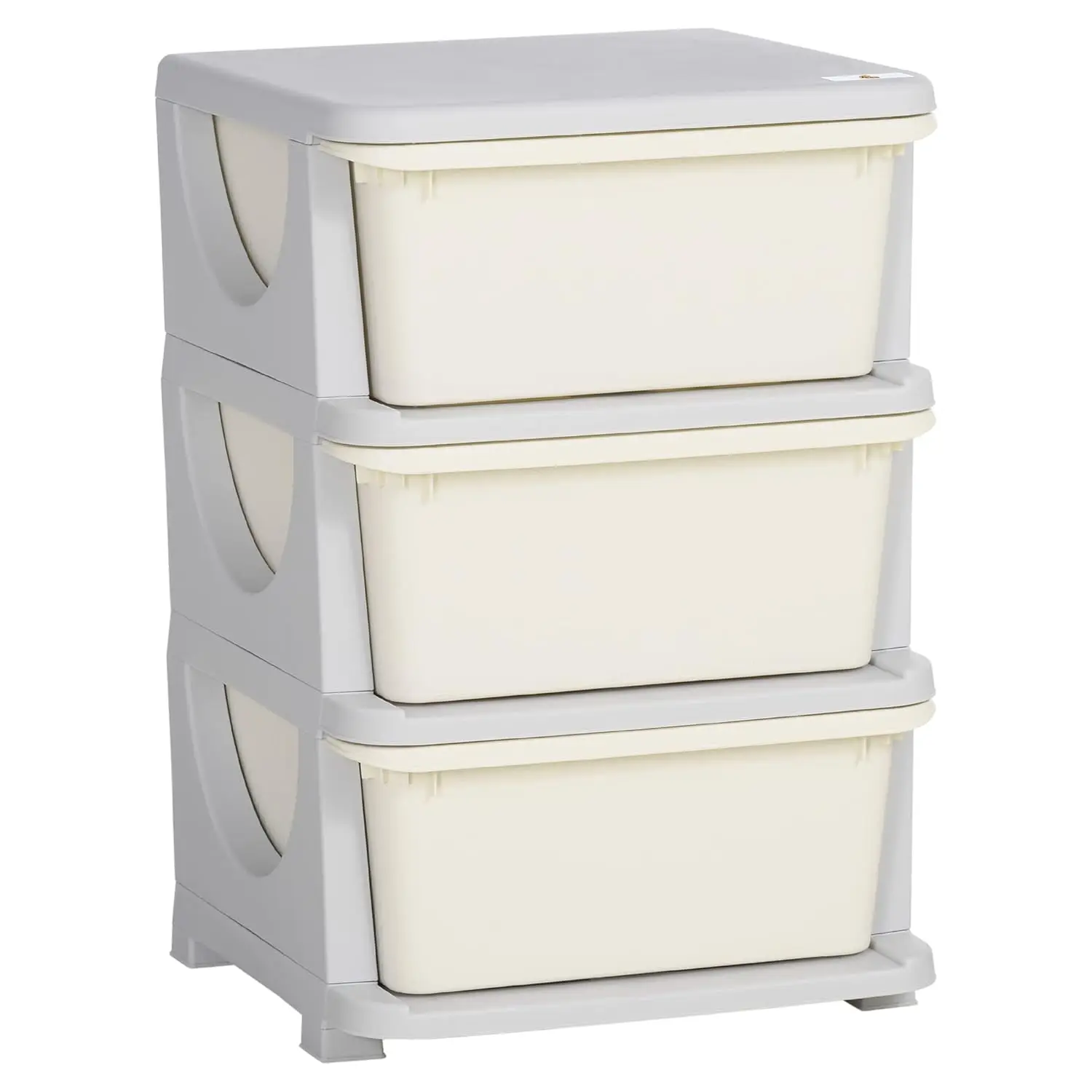 3-Tier Kids Toy Storage Organizer with 3 Drawers, Cream White for Bedroom
3-Tier Kids Toy Storage Organizer with 3 Drawers, Cream White for Bedroom