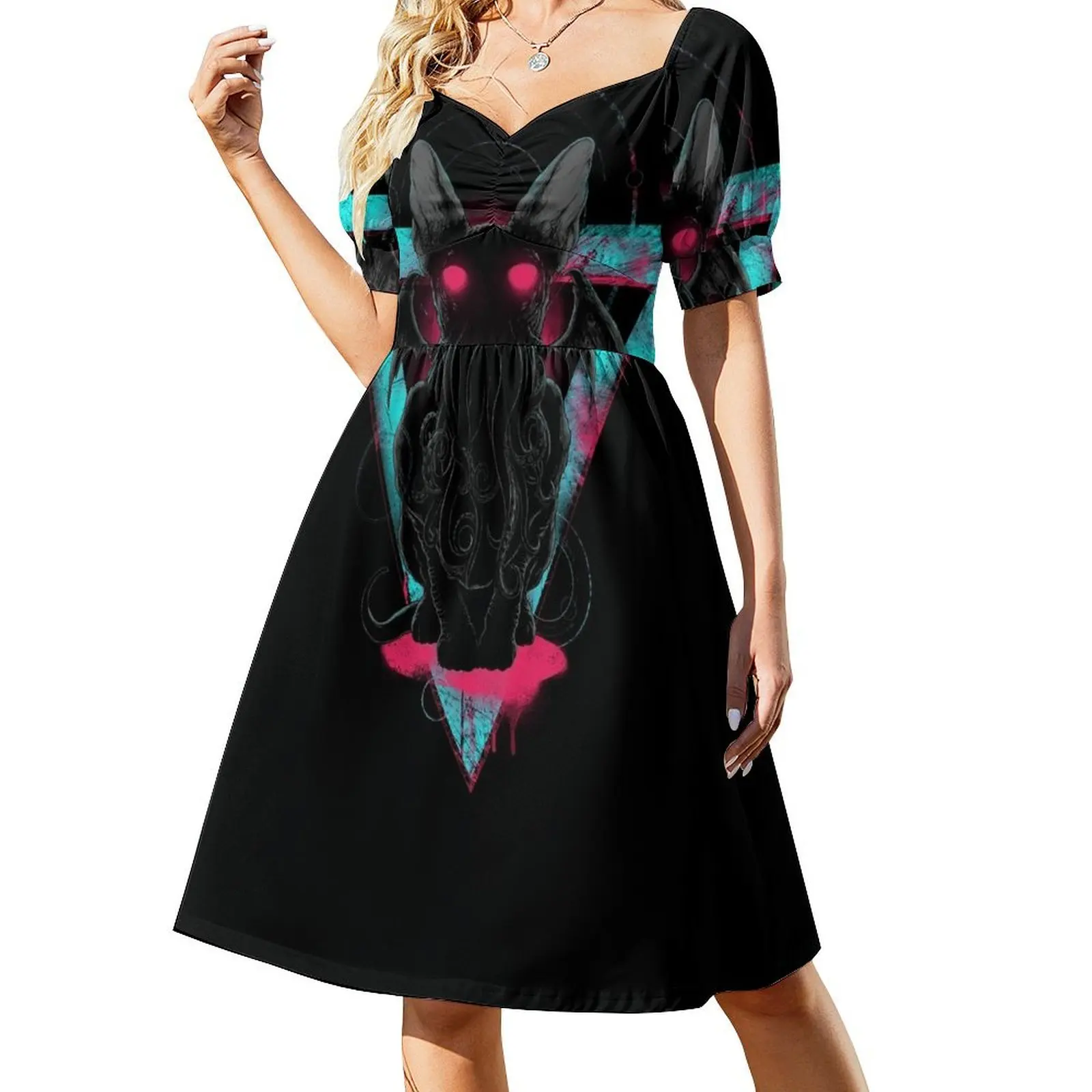 Cathulhu II Short-Sleeved Dress Women's summer suit summer dress daily Elegant gown
Cathulhu II Short-Sleeved Dress Women's summer suit summer dress daily Elegant gown