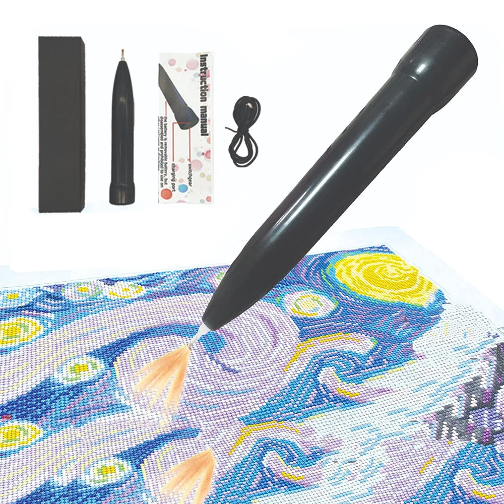 Wireless Diamond Art Pen with USB Cable Electric Rhinestone Picker Vacuum Rhinestone Placement Tool DIY Adult Art Accessory Tool
Wireless Diamond Art Pen with USB Cable Electric Rhinestone Picker Vacuum Rhinestone Placement Tool DIY Adult Art Accessory Tool