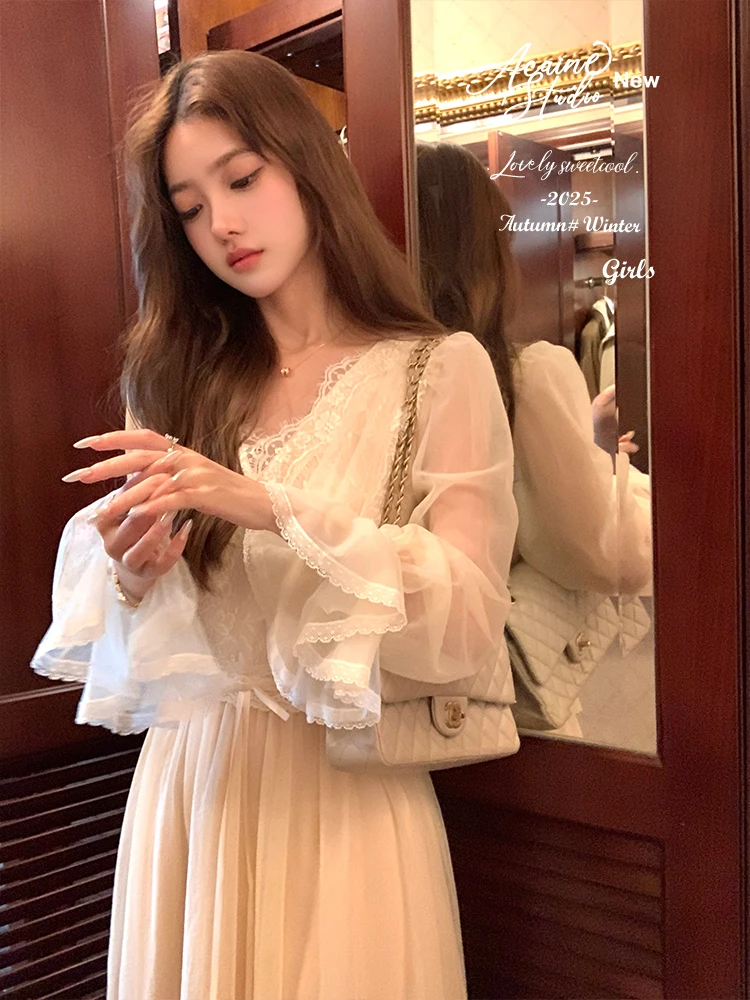 Длинная юбка Acaine с V-образным вырезом, кружевная, женская, осенняя, винтажная, элитная, во французском стиле, с расклешенным подолом, А-силуэт
Длинная юбка Acaine с V-образным вырезом, кружевная, женская, осенняя, винтажная, элитная, во французском стиле, с расклешенным подолом, А-силуэт