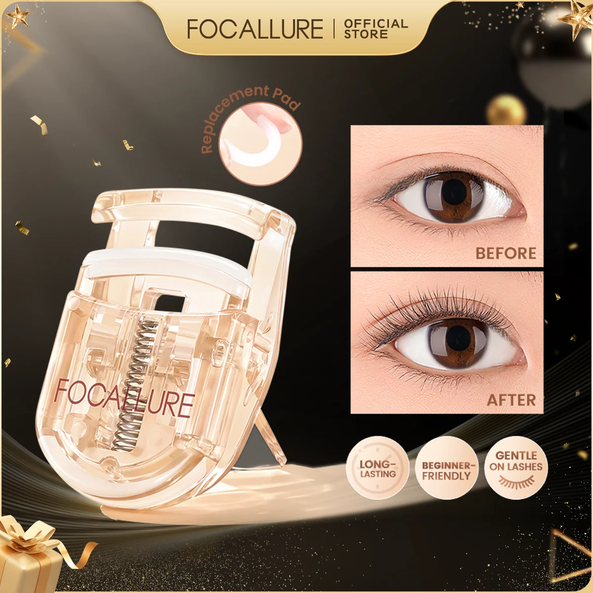 FOCALLURE Portable Mini Plastics Eyelash Curler Lasting Shaping Styling Eye Lashs Curling Clip Eyes Makeup Tools Clip Cosmetics
FOCALLURE Portable Mini Plastics Eyelash Curler Lasting Shaping Styling Eye Lashs Curling Clip Eyes Makeup Tools Clip Cosmetics