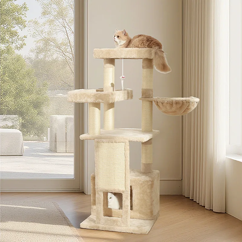 Cat climbing frame sisal plush integrated cat scratching post cat scratching post
Cat climbing frame sisal plush integrated cat scratching post cat scratching post