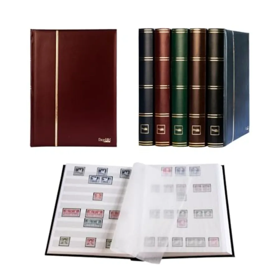 Prophila Stamp Album Stockbook 60 White Sides, Padded Red Cover
Prophila Stamp Album Stockbook 60 White Sides, Padded Red Cover