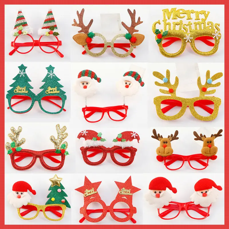 Christmas Glasses Frame Glitter Xmas Party Eyeglasses Christmas Costume Glasses Eyewear Party Favors Decorations for Kids
Christmas Glasses Frame Glitter Xmas Party Eyeglasses Christmas Costume Glasses Eyewear Party Favors Decorations for Kids