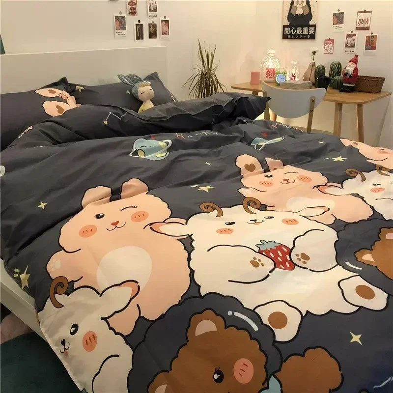 Ins Pink Cute Duck Fruit Bedding Soft King Flat Bed Bedding Pillow Cover Kawaii Duvet Cover
Ins Pink Cute Duck Fruit Bedding Soft King Flat Bed Bedding Pillow Cover Kawaii Duvet Cover