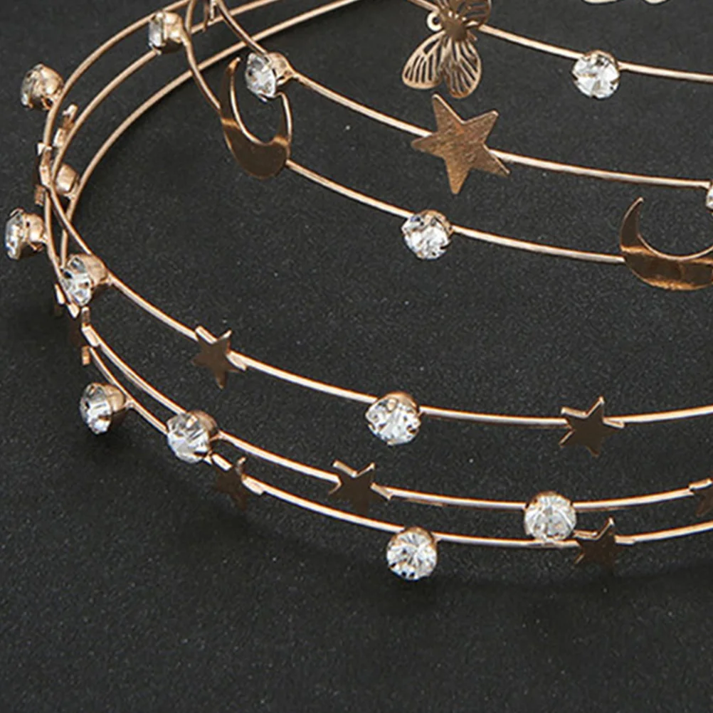 2 Pcs Multi-layer Metal Headband Women Gold Bridal Hair Hoops Prom Birthday Party Crystal Star Moon Accessories
2 Pcs Multi-layer Metal Headband Women Gold Bridal Hair Hoops Prom Birthday Party Crystal Star Moon Accessories