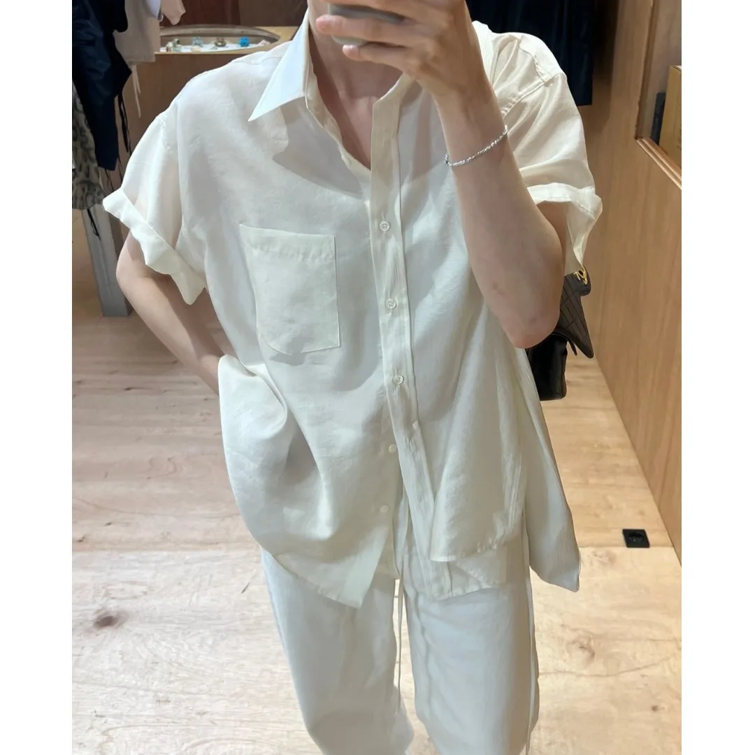 Простой корейский Sle Универсальный Обычный ort Sve Commute irt Повседневный свободный крой Легкий цвет Женский irt
Простой корейский Sle Универсальный Обычный ort Sve Commute irt Повседневный свободный крой Легкий цвет Женский irt